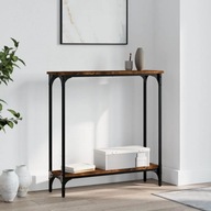 Konzolový stolík dymový dub 75x22,5x75 cm
