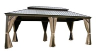 PAWILON OGRODOWY PREMIUM TWARDY DACH ALTANA PERGOLA 3.65x5.95 CORCIANO