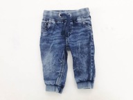 F&F dzianina SPODNIE JOGGER a'la jeans _ 68cm