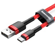 Baseus kabel 2m USB USB-C Cafule 2A w oplocie nylonowym do ładowarki danych