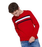 Sweter Tommy Hilfiger dziecięcy czerwony 74 cm