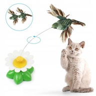 Hračka pre mačky Interaktívny pohyblivý kvet Vták