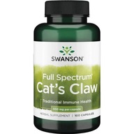 SWANSON CAT'S CLAW 500MG 100CAPS MAČACÍ NECHT ODOLNOSŤ ORGANIZMU