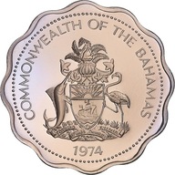 Moneta, Bahamy, Elizabeth II, 10 Cents, 1974, Fran