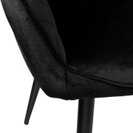 Zamatová stolička HAVANA Velvet čierna
