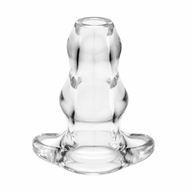Plug analny podwójny tunel - Perfect Fit Double Tunnel Plug Large Clear Prz