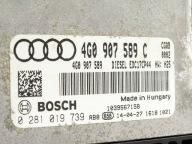 computer control unit of the engine ECU AUDI A6 C7 A7 4G 3.0 Bi TDI 4G0907589C