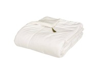 Behúň na posteľ SONIA, zamat, biely, 80 x 180 cm
