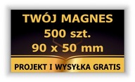 WIZYTÓWKI magnesy 9x5cm na lodówkę 500 szt. gadżet