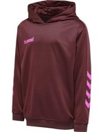 HUMMEL VÍNOVÁ MIKINA S KAPUCŇOU LOGO POTLAČ UZA HMR__140