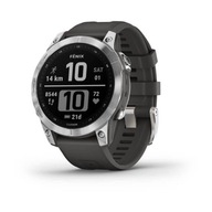 Garmin Fenix 7S Smartwatch strieborné s grafitovým remienkom