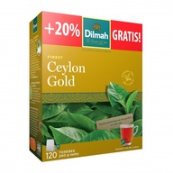 Dilmah Herbata Czarna ekspresowa Ceylon GOLD 100 torebek +20 torebek gratis