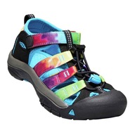 Detské trekingové sandále KEEN Newport H2 rainbow tie dye 36 EU