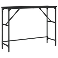 vidaXL Konzolový stolík, čierny, 100x32x75 cm, materiál na báze dreva