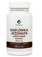 MedFuture Lion's Mane Soplówka Jeżowata 500 mg ekstrakt 60 kapsułek