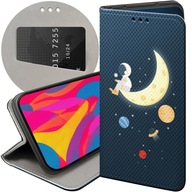 Flipové puzdro Hello Case pre SAMSUNG GALAXY S20 FE / 5G Flipové puzdro Kabura antracitový vesmír mesiac