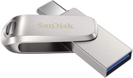 Pendrive SanDisk Ultra Dual Drive Luxe 512 GB USB 3.0, USB 3.1 typ C strieborný