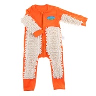 Štýlový overal Romper Mop Design Bavlnené oblečenie v oranžovej farbe