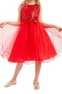 Elegancia pre malé dámy - Detské šaty Bianka Red