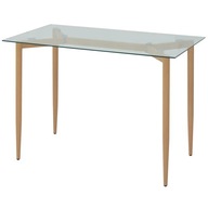 Jedálenský stôl so sklenenou doskou 118x68x75 cm