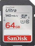 SanDisk Ultra SDXC 64GB 140 MB/s UHS-I Class 10
