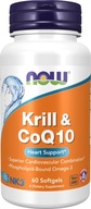 NOW FOODS Neptune Krill & Q10 - Olej z kryla 500mg z Koenzymem Q10 50mg 60k