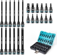 LIBRATON Torx bit dugókulcs készlet 3/20.3 cm T10-T60