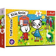 Puzzle 30 elementów przygody Kici Koci 18264 Trefl