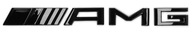Samolepiaci emblém známka MERCEDES AMG 18,5x2,5 cm čierna