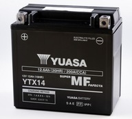 Akumulator motocyklowy Yuasa YTX14-BS 12V 12,6Ah 200A JAPOŃSKI ORYGINAŁ