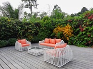 Technoratanový záhradný ratanový nábytok na terasu sedacia súprava do záhrady