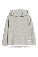 H&M Cienki sweter z kapturem chłopięcy ciepły zima dzianinowa bluza 122/128