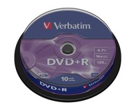 VERBATIM DVD+R 4,7 GB 16X CAKE*10 43498