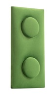 Čalúnený panel Nástenná opierka hlavy imitácia kociek zelená 25x12,5 cm