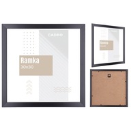 Ramka 30x30 ramki na zdjęcia czarna foto rama kwadratowa MDF do zdjęć CADRO