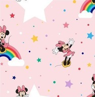 Tapeta na ścianę Tapeta dziecięca Myszka Minnie kolorowe gwiazdki 108592