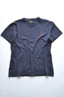 POLO RALPH LAUREN T-shirt granatowy + logo XS 164