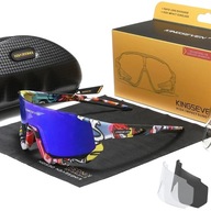 OKULARY ROWEROWE POLARYZACYJNE SPORTOWE GOGLE NA ROWER 3 WYMIENNE SZKŁA