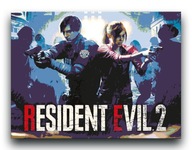 Resident Evil 2 - OBRAZ 40x30 plakat gra 5 7 6 4 3