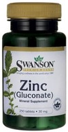 Zinc Gluconate CYNK glukonian 30mg 250tabl SWANSON TERMIN 30.06 PROMOCJA!