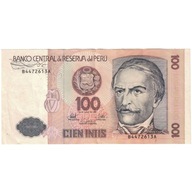 Banknot, Peru, 100 Intis, 1987-06-26, KM:133, EF(4