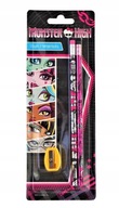 Zestaw 2 Ołówki Z Gumką + Temperówka Monster High