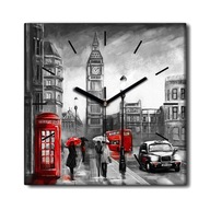 Hodiny canvas tichá krajina Londýn Big Ben 30x30