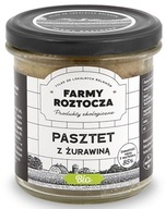 PASZTET DROBIOWO - WIEPRZOWY Z ŻURAWINĄ BIO 180 G (SŁOIK) - FARMY ROZTOCZA