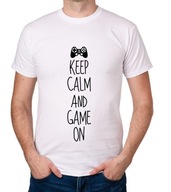 koszulka KEEP CALM AND GAME ON prezent