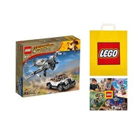 LEGO INDIANA JONES #77012 - Pościg myśliwcem +Torba +Katalog LEGO 2024