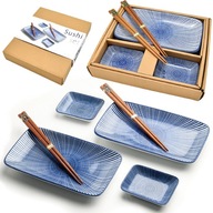 Sada keramiky na sushi Modrá Sada motívu TOKUSA Keramika pre 2 osoby