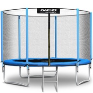 TRAMPOLINA OGRODOWA DLA DZIECI DRABINKA 252cm 8ft