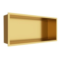 WALL-BOX ONE Gold Výklenková polica nerez zlatá 45x20x10 cm