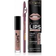 Eveline Oh My Lips Liner matowa pomadka i konturówka 4,5ml+1szt. 08 Lovely